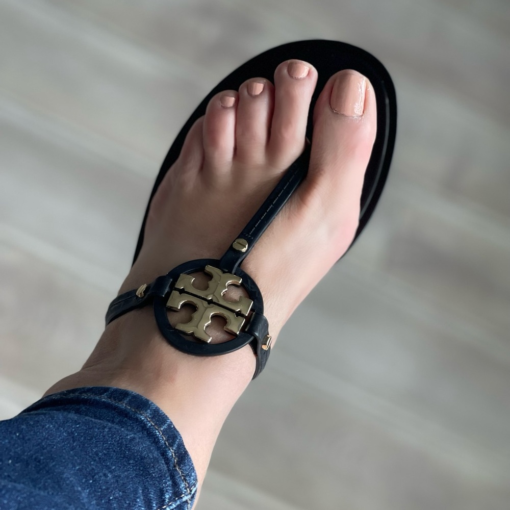 Tory Burch Black Sandals, Size 10